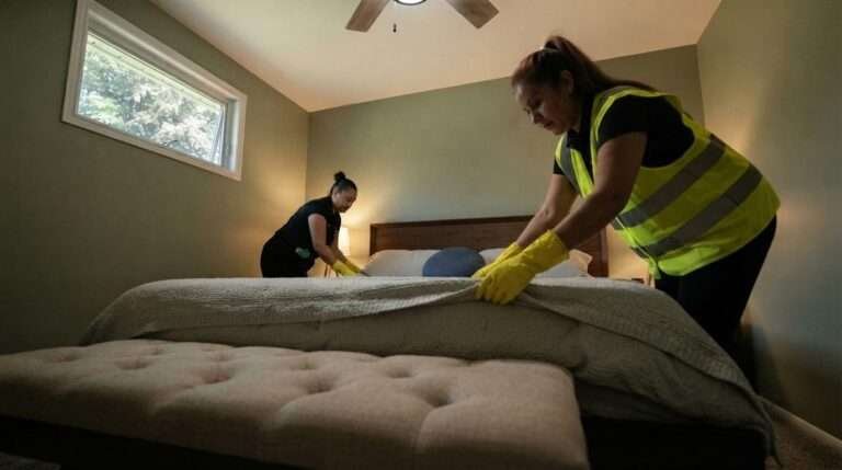 Bedroom and Living Area Cleaning
